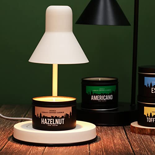 Aronica Coffee Candle 5.64Oz, Premium Hazelnut Scent, 25 Hours Burn Time, Long Lasting Soy Wax Candles For Home #TOP3