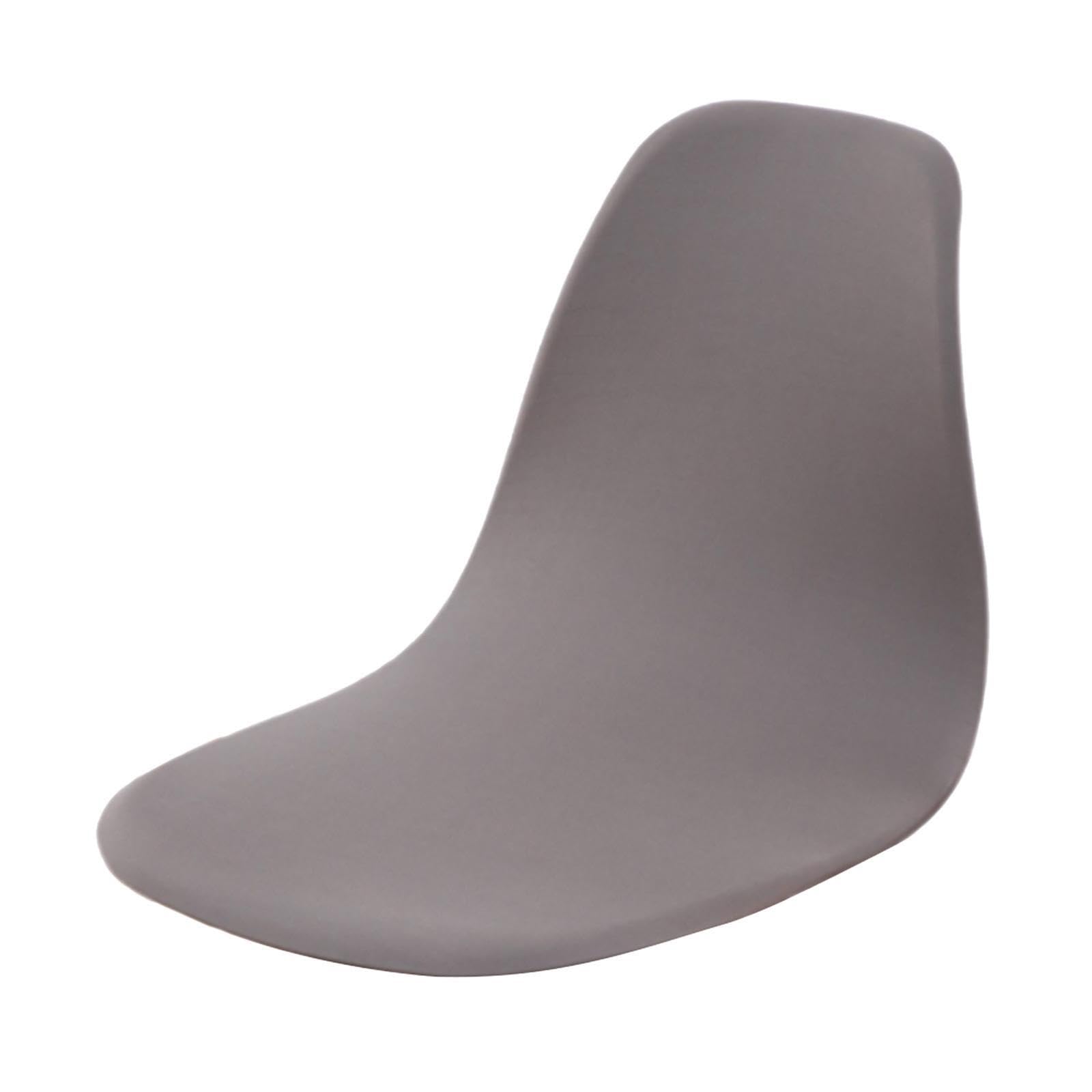 Amslsiu Grey Transform Shell Chair With Washable Removable Seat Cover Soft Slipcover Furniture Maintain Stylish Comfort In Any Room Slipcovers Mid Century Modern, Gray