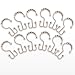 Barossa Design Double Glide Shower Curtain Hooks 12 Piece Set