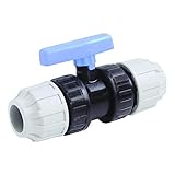 valvula esfera 25mm precio Hasta 16 bar a 20 °C STP fittings 08336042 - Válvula de bola con 2 uniones de PP, 25 mm