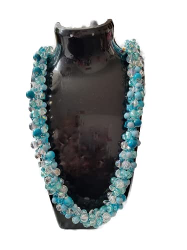 Edle türkise Häkel-Kette