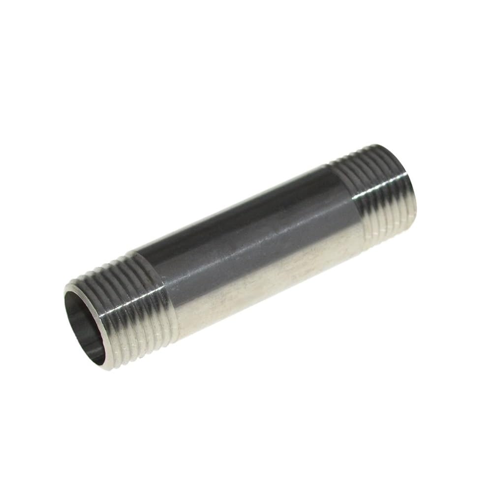 AARTERZZA Male Length Straight Joint Pipe Connection 304 Stainless Steel Connector Fittings(100mm,DN50)