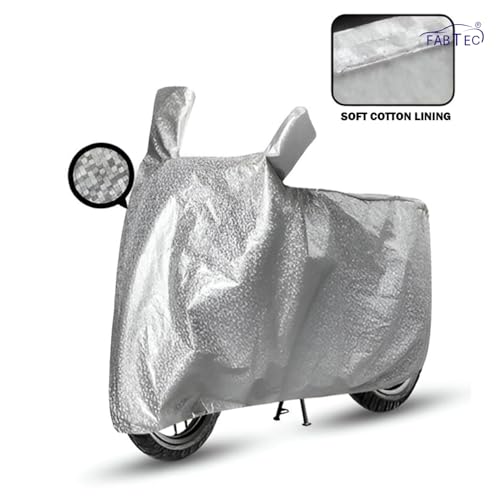 Image of FABTEC Waterproof Scooty Body CoverCompatible with Aeroride Aero, A1 (Silver)
