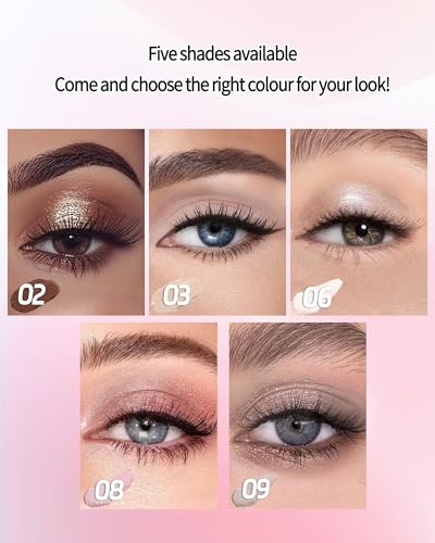 Eyeshadow Stick, Brown Bronze Matte Creamy Eye Shadow Sticks, Long Lasting All-Day Waterproof Smudge-Proof Eyeshadow Contour Facial Makeup, Easy Glide Twist-Up Eye Shadow Sticks Gift for Girl Women-02 - Thumbnail 4