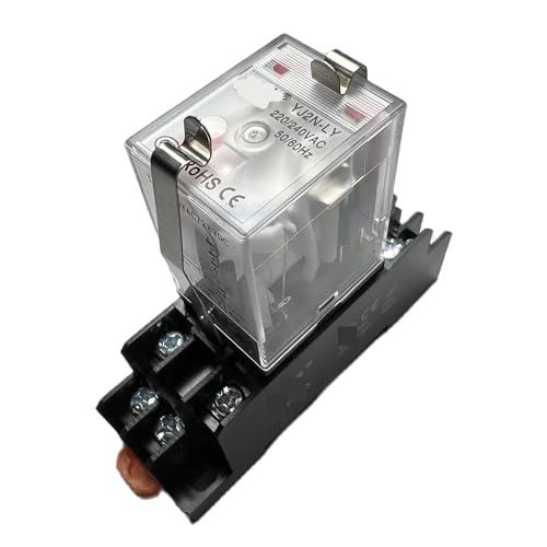 Relais intermédiaire YJ2N-LY CC 24V 10A à 8 broches avec voyants lumineux