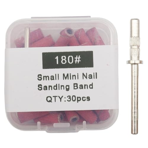 Set d'outils à ongles avec bandes de sable 180 roses pour votre manucure maison