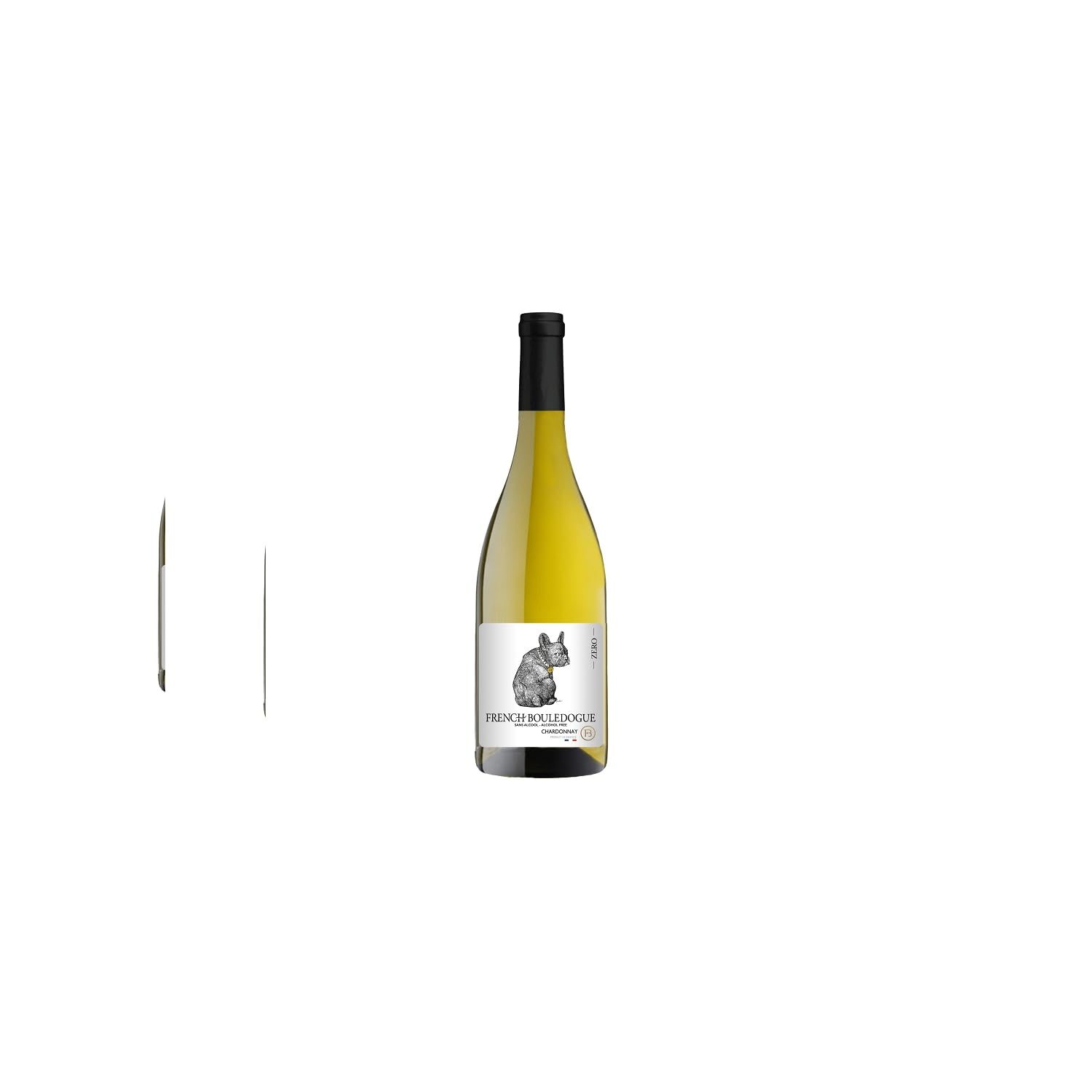 French Bouledogue Sans Alcool Chardonnay - Blanc - Vin Blanc du Languedoc - Roussillon (6x75cl) Sans Alcool