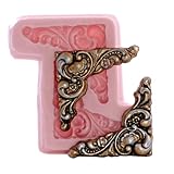 Victorian Corner Scroll Work Silicone Mold Food Safe Fondant, Chocolate, Candy, Resin, Polymer Clay, Craft, Jewelry Food Mold.