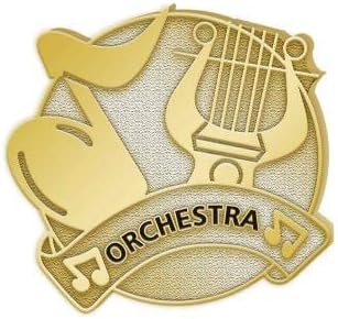 Crown Awards Diestruck Gold Orchestra Music Pin - Music Lapel Pins