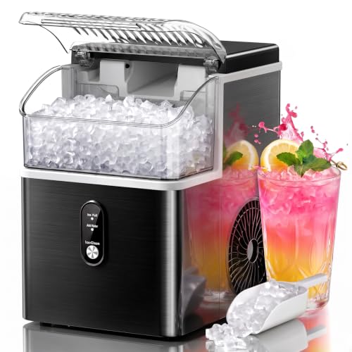Kismile Nugget Ice Maker Countertop, 35 lbs/Day, Stainless Steel by Kismile - Used condition - US$174.79