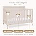 Delta Children Lola 6-in-1 Convertible Crib - Converts from Baby Crib to Toddler Bed, Daybed, Sofa Bed and Full-Size Bed with and Without Footboard, Fits Standard Full-Size Crib Mattress, Soft Beige