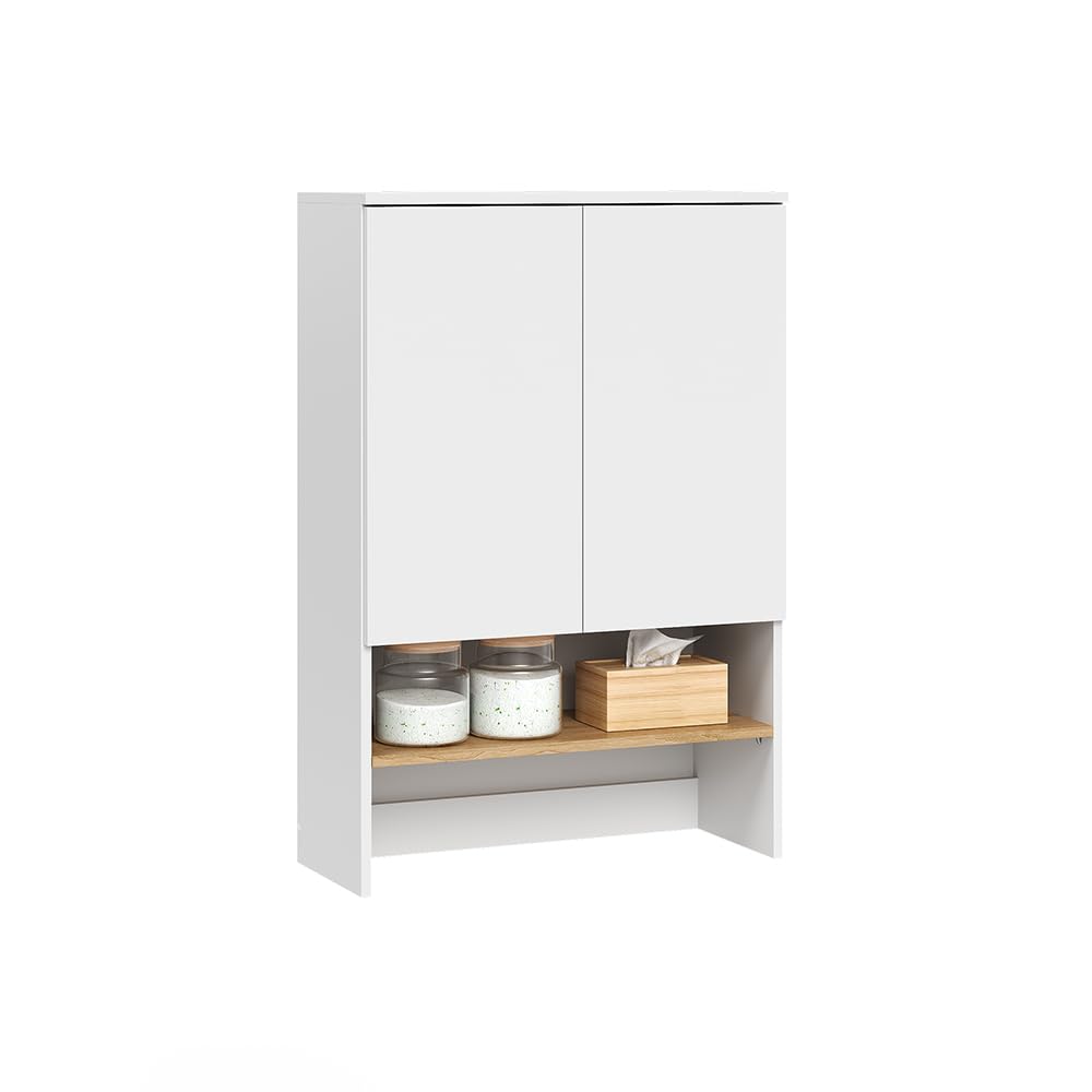 Vicco Armario para Lavadora Viktor, Blanco/Artesano, 68 x 100.4 cm
