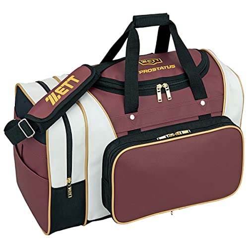 ゼット(ZETT) 野球 ミドルバッグ プロステイタス 容量:約40L エンジ2/ホワイト BAP620