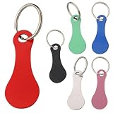Llavero de moneda, dije decorativo para bolsa, llavero de cuarto de carrito, colgante de bolsa de metal portátil para carrito de compras, dije decorativo para bolso, Paquete de 6 unidades, Refer to