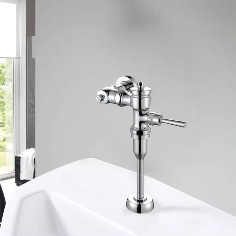 The nice design that 1.0 GPF manual flush valve, Hand control urinal flush valve, polished chrome urinal flushometer