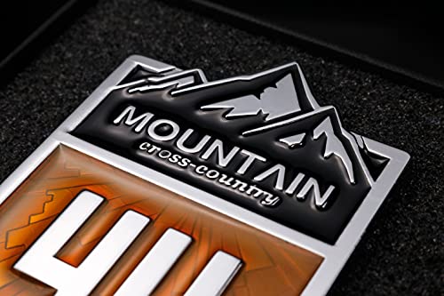 4X4 Mountain Cross Country Metal Car Sticker, Off Road Racing Decal, Chrome Emblem Badge For Off-Road Vehicle #TOP2