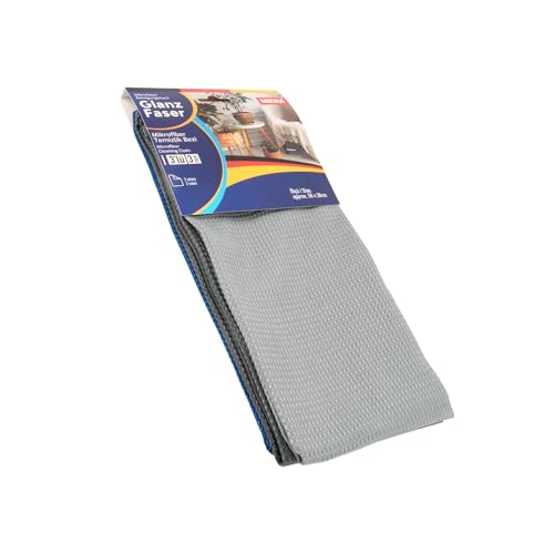 3'lü Mikrofiber Cam Temizlik Bezi Seti, Ultra Emici, İz Bırakmaz, Çok Amaçlı, Büyük Boy