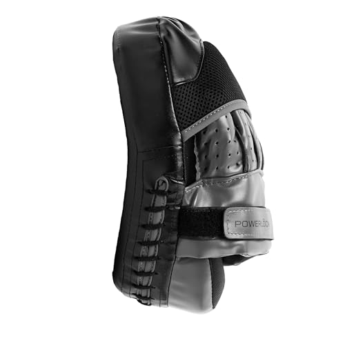 Everlast Unisex Erwachsene Boxpratzen Powerlock Focus Mitts Protection Gear Mitts, Schwarz, Einheitsgröße