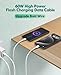 USB C Charger Cable - 5Pack 6FT (60W/3.1A) USB C to USB C Cable Type C Fast Charging Cord for iPhone 15/15 Pro/15 Plus/15 Pro Max, MacBook Pro, iPad Mini 6/Pro 2021/Air 4, Samsung Galaxy S23