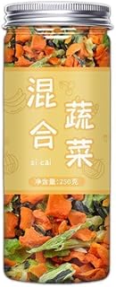 Dried mixed dehydrated vegetables, freeze-dried soup, farm green vegan, healthy and nutritious seaweed, carrots, ready to eat side dishes, instant noodle seasoning (Mixed vegetables 250g,1 can)