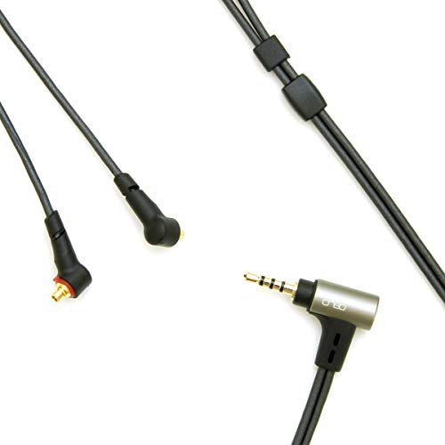onso 01 black line 2.5(4極)-MMCX(L/R) L型 バランス接続用イヤホンケーブル 1.2m