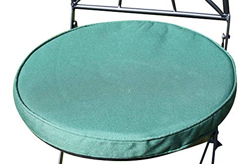 Olive Grove Coussin pour mobilier de jardin - Coussin rond pour chaise de bistrot, coloris vert