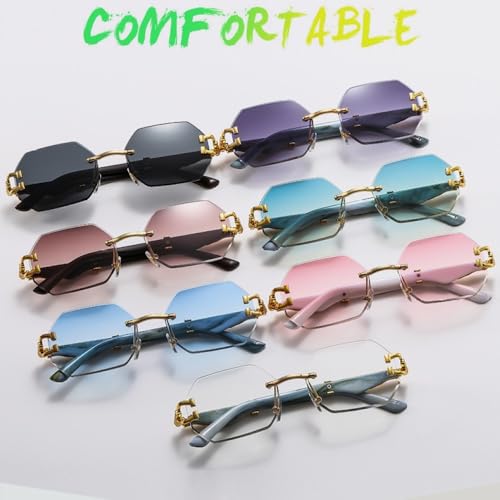 Lunettes de soleil légères sans monture pour éviter les marques sur le nez - 7