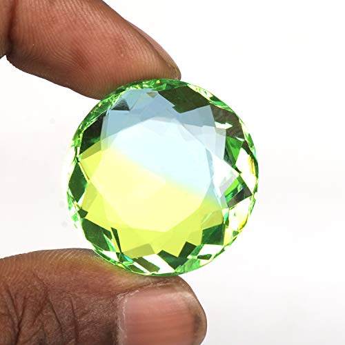 REAL-GEMS 89.00 Ct Round Shaped Multi Color Ametrine with Enhance Quality2