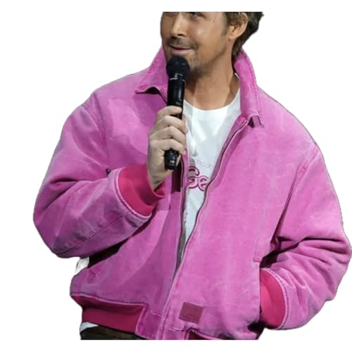 Mens pink velvet jacket - Lightweight Stylish Pink Jacket, Gosling Ryan Jacket3