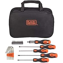 beyond by BLACK+DECKER Screwdriver Set with Storage Bag, Magnetic Tip, 23-Piece BDHT6223CAPB