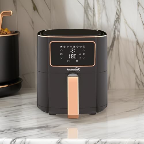 Kochmaster FrymaxX AirFryer XXL Heißluftfritteuse 5,5 L Digitales Touchscreen (Rose Gold), Turbo Blaze – Bild 5
