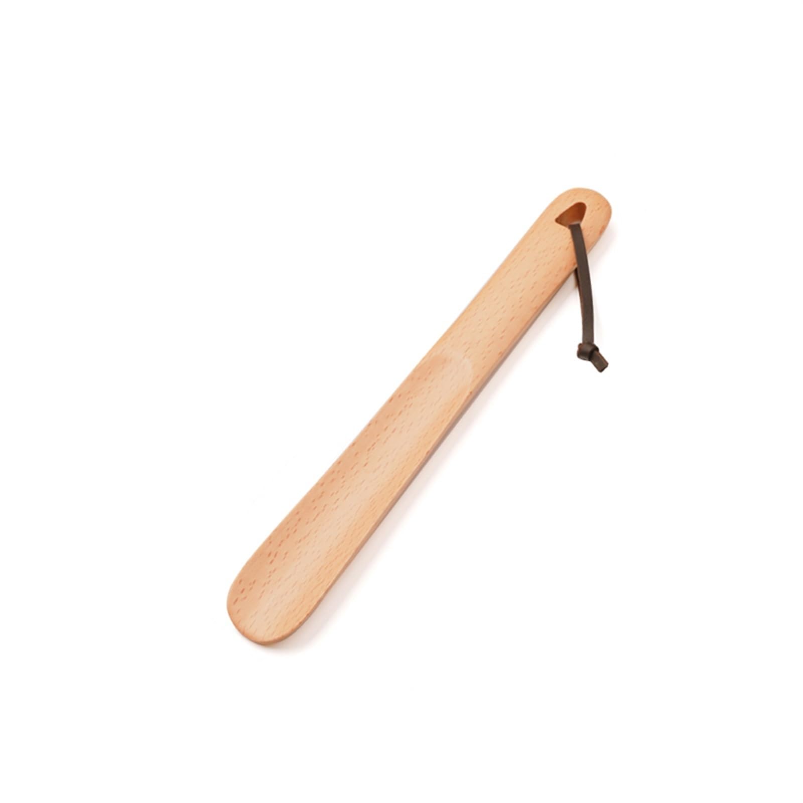 WEKONUMEX Shoe Horns, Wood,Lazy Shoe Helper Spoons,for Men,Women,Pregnancy(A,28CM)