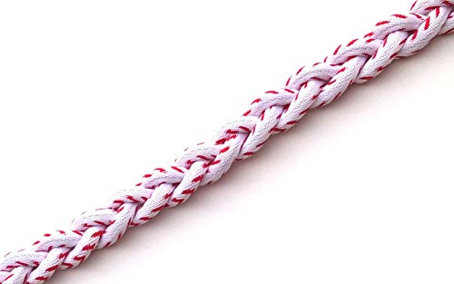 Cebuy 3 Rope Braided Tornado Titanium Sport Baseball Necklace 20" & Bracelet 8" (White) #TOP1