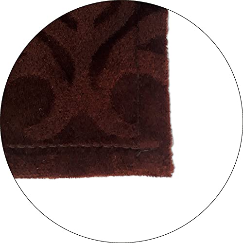 Image of Homesajja Premium Diwan Set of 8 (1 Sheet, 2 Bolster with Dori & 5 Cushion Covers) Coffee & Beije, Self