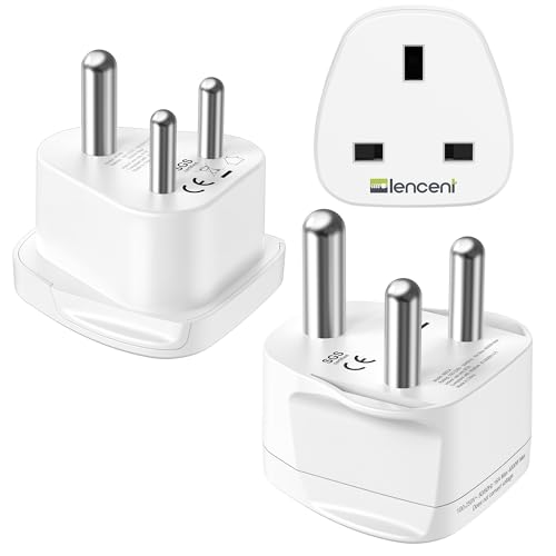 LENCENT Type D and M Travel Adaptor for Sri Lanka Namibia South Africa Botswana India multi Power Plug Adapter