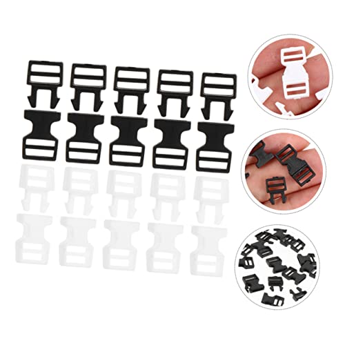 ADOCARN 20 Pçs Fivela Mini Fivela De Liberação Dupla Fivela De Liberação Lateral Resistente Acessóri