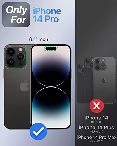 Shields Up For Iphone 14 Pro Case With Camera Cover [Compatible With Magsafe] Magnetic Phone Case With Built-In Stand, Liquid Silicone Shockproof Case For Iphone 14 Pro 6.1 Inch - Black #TOP1