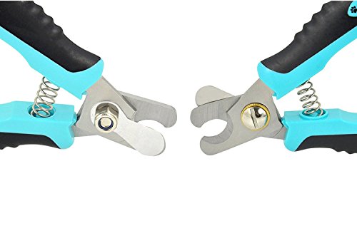 Vets Pride Usa - Cat & Dog Nail Clippers With Pet Safety Guard Nail Trimmer With Non-Slip Ergonomic Handles - Grooming Accessories For Pets #TOP5