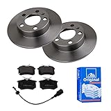 Ersatz für: ATE 2 Bremsscheiben Ø230 Voll + Bremsbeläge für Seat Ibiza 3 6L1 VW Polo 9Nx