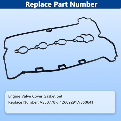 Image of VS50778R Engine Valve Cover Gasket Set for Chevy Buick GMC Captiva Cobalt Equinox HHR Orlando Impala Malibu Allure Lacrosse Regal Verano Terrain 2007 2008 2009 2010 2011 2012 2013 2014 2015 2016 2017