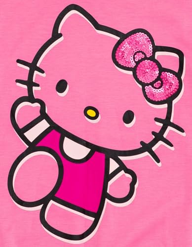 Image of Hello Kitty Girls Pullover FleeceHoodie and Leggings Outfit Set Toddler to Big Kid