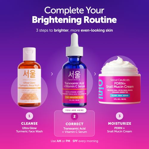 Image of SeoulCeuticals Korean Tranexamic Acid Vitamin C Serum TXA Dark Spot Remover
