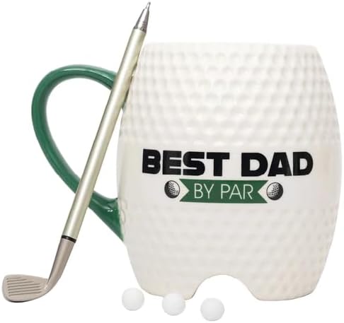 Golf Mug - Best Dad by Par, Ceramic Mug, 16 Oz
