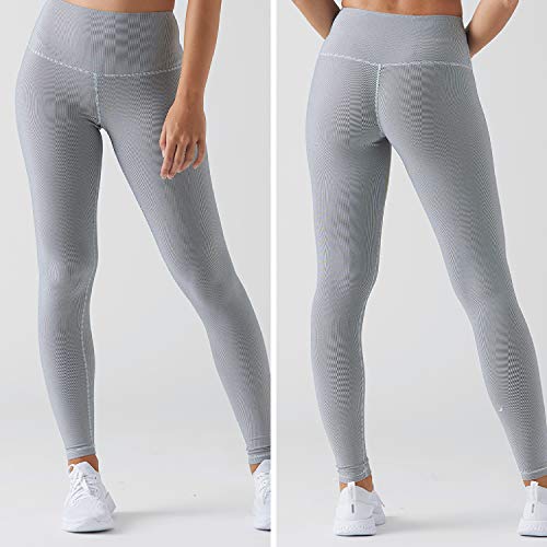 Glyder High Power Legging -High Waisted Soft Leggings For Women- Vertical Stripe #TOP1