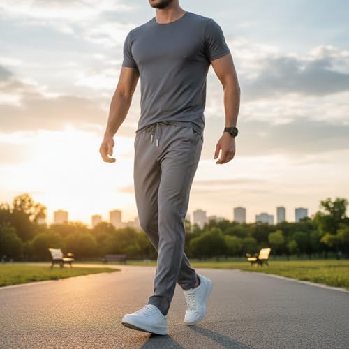 Image of Track Pants for Mens || Joggers for Mens || Men's Sports Regular Fit Polyester Track Pant with Two Side Zipper Pockets (TP20 Single Pack of 1)