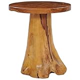  Homgoday Table basse 40 x 40 cm en bois massif de teck, table de salon, table de salon, table de bureau, chambre à coucher, jardin