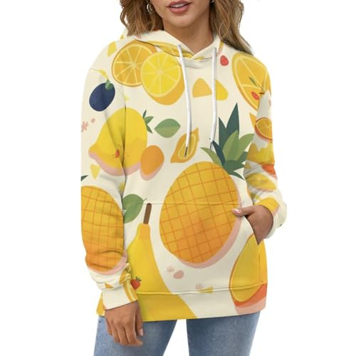 Sweatshirt ananas citron banane idéal pour vos sorties décontractées - 2
