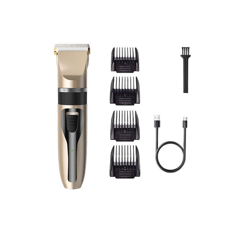 Afeitadora eléctrica, cortadora de pelo Metal, marca grabada, carga maquinilla afeitar