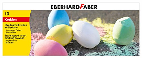 Eberhard Faber 526511u00a0Calle Veces Tiza en Forma de Huevo, 10, Multicolor