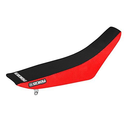 Enjoy Mfg Gripper Seat Cover - Compatible fit for 2004-2012 CRF 70 Red Sides/Black Top #128
